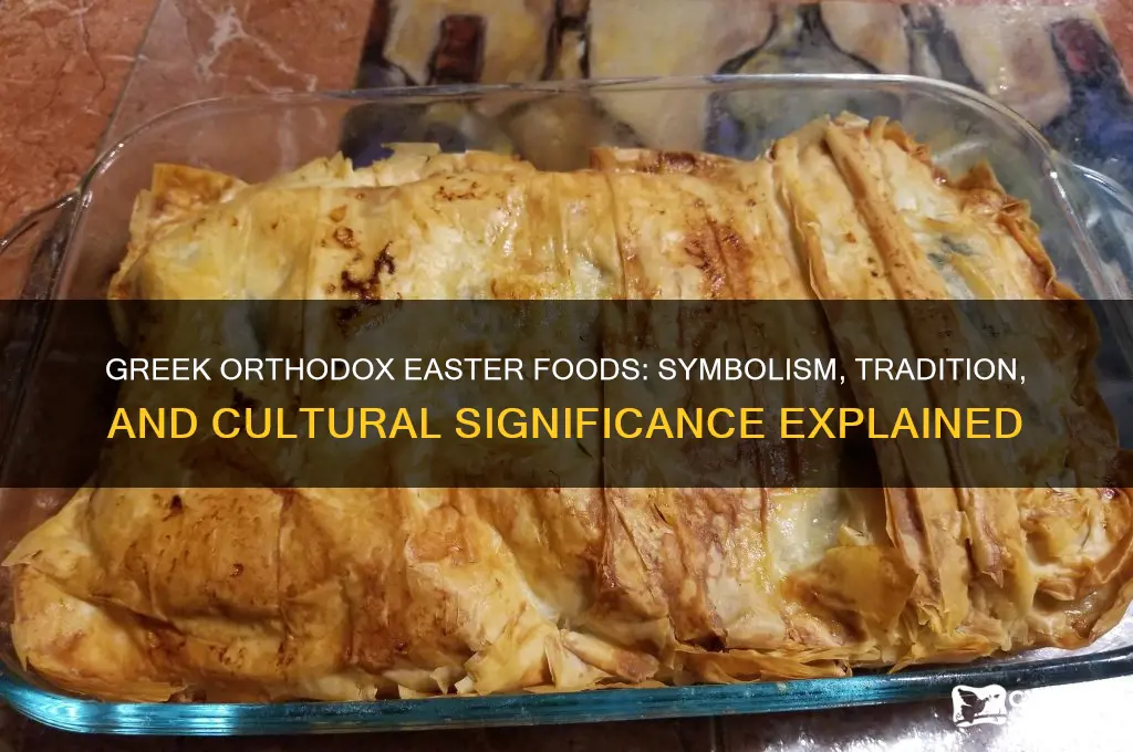 what is the significance of greek orthodox easter foods