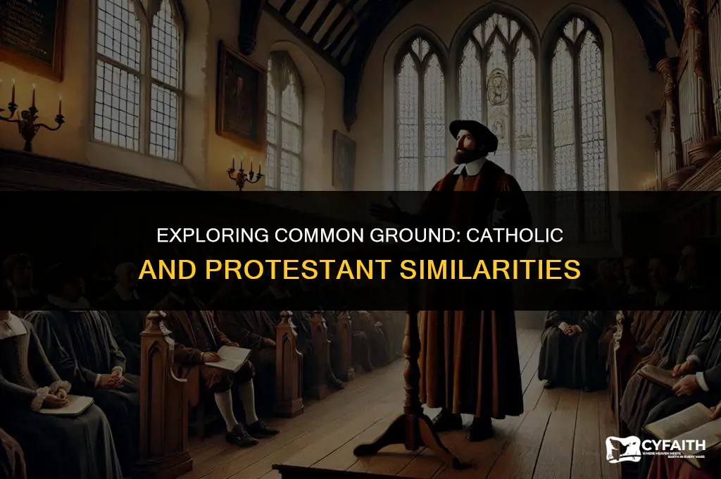 what is the similarities between catholic and protestant