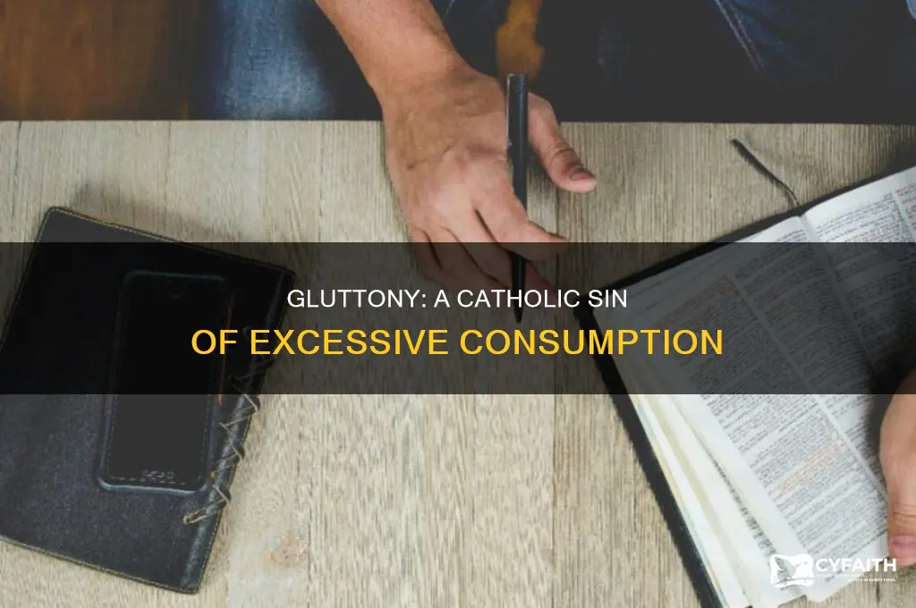what is the sin of gluttony catholic