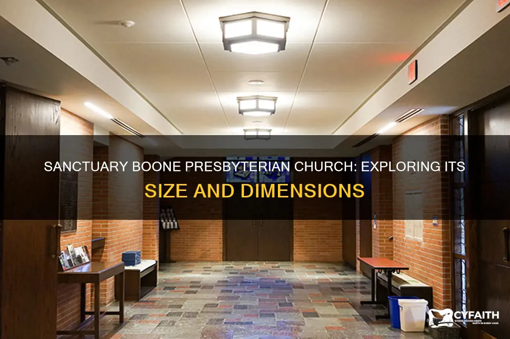 what is the size of the sanctuary boone presbyterian church