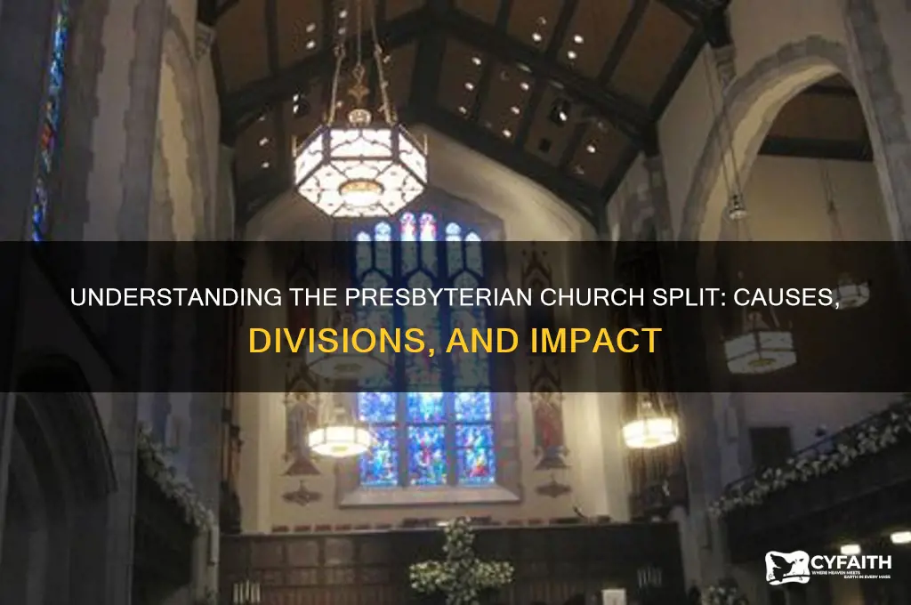 what is the split in the presbyterian church