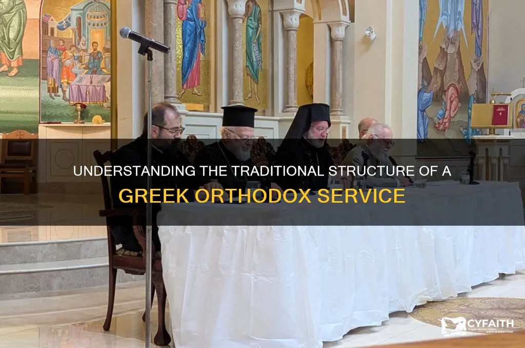 what is the structure of a greek orthodox service