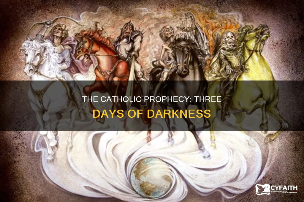 what is the three days of darkness catholic