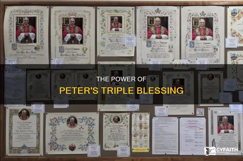 what is the threefeold blessing of peter catholic