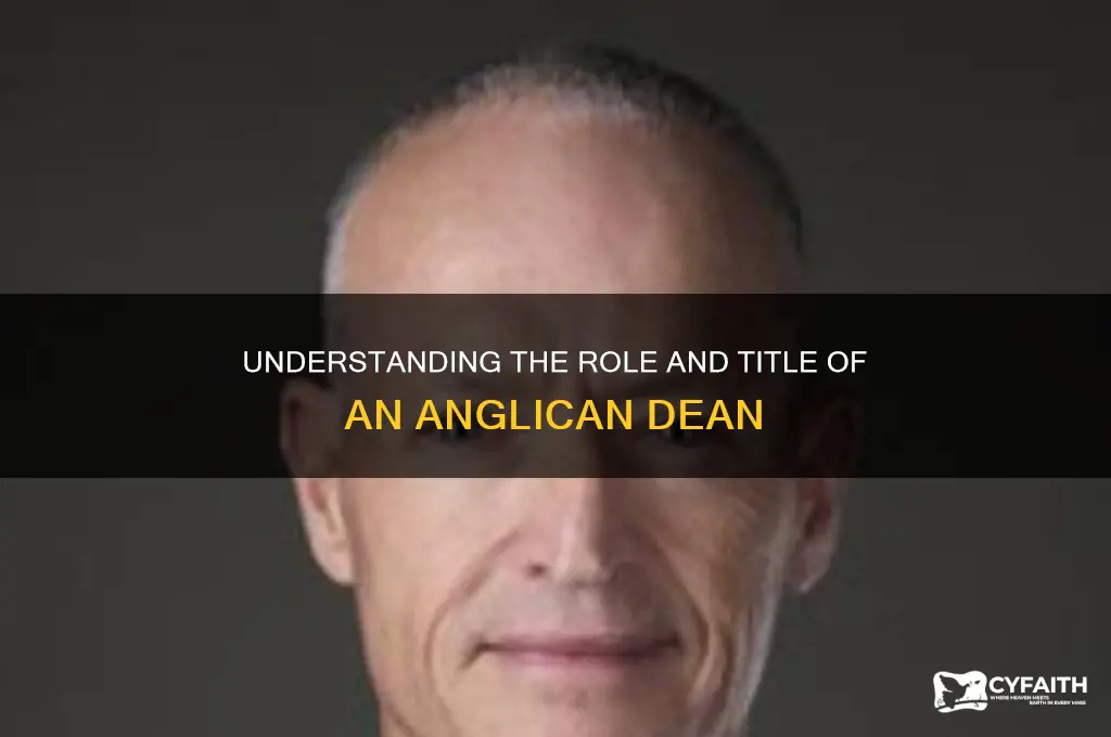 what is the title of an anglican dean