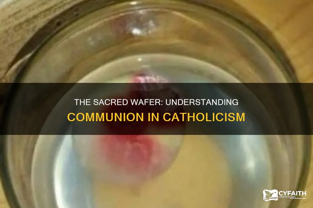 what is the wafer used in catholic communion