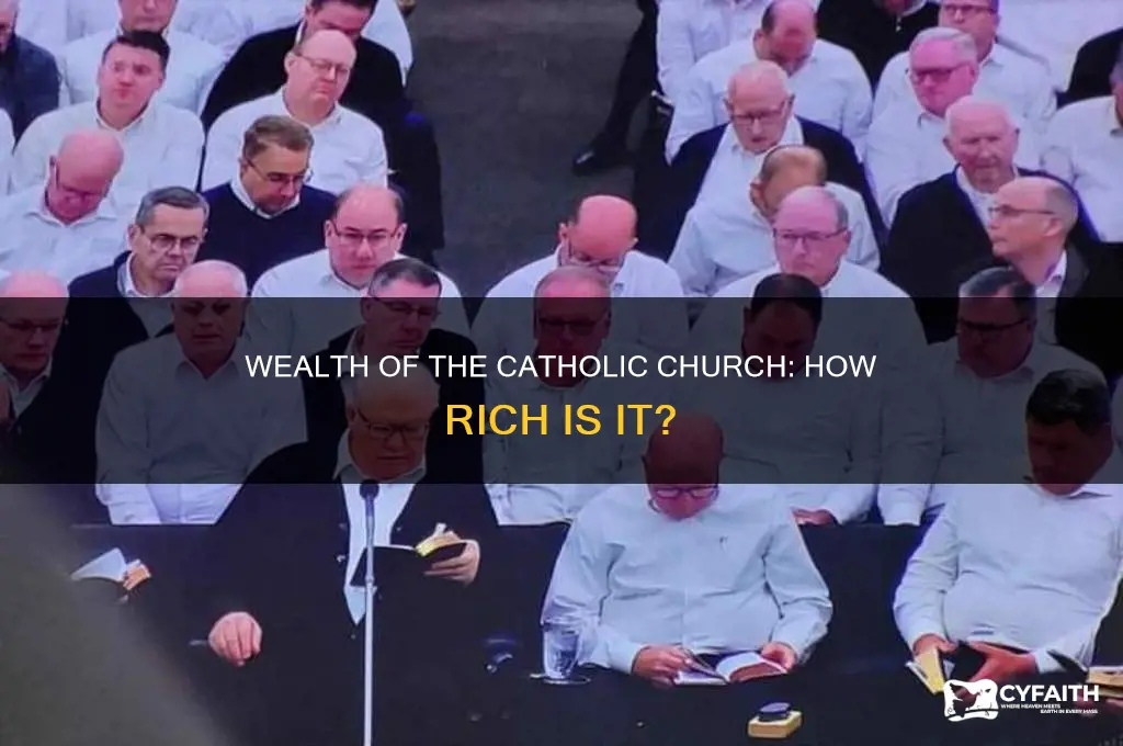 what is total net worth of catholic churc