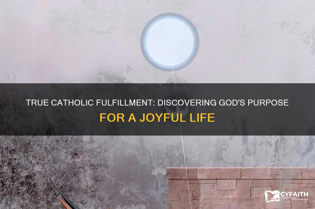 what is true catholic fufillment