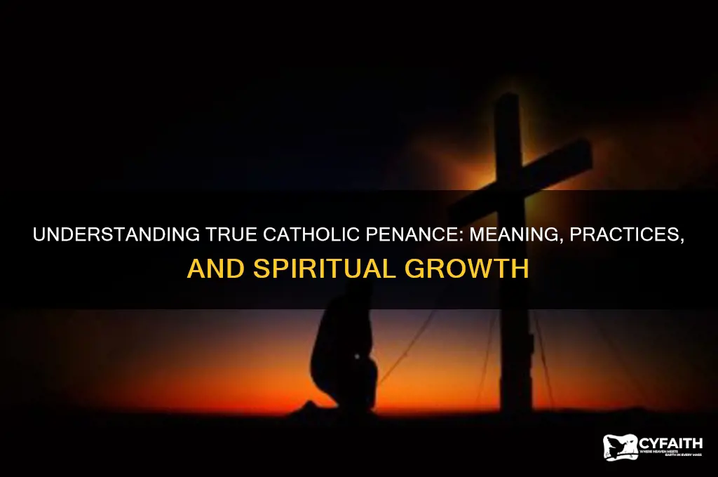 what is true catholic pennance