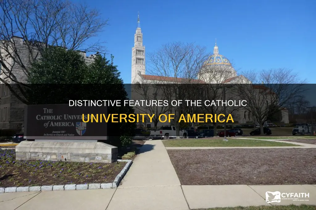 what is unique about the catholic university of america
