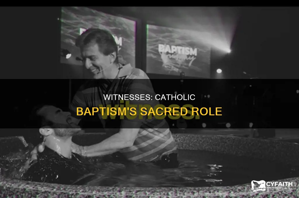 what is witness role in catholic baptism