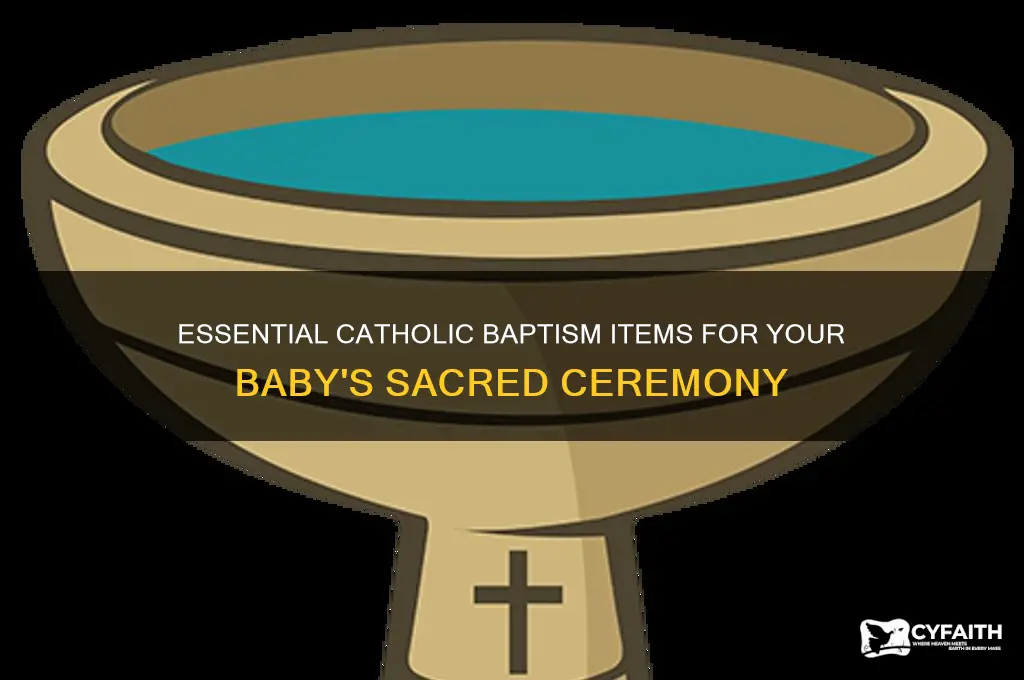 what items do babies need to get baptised as catholic