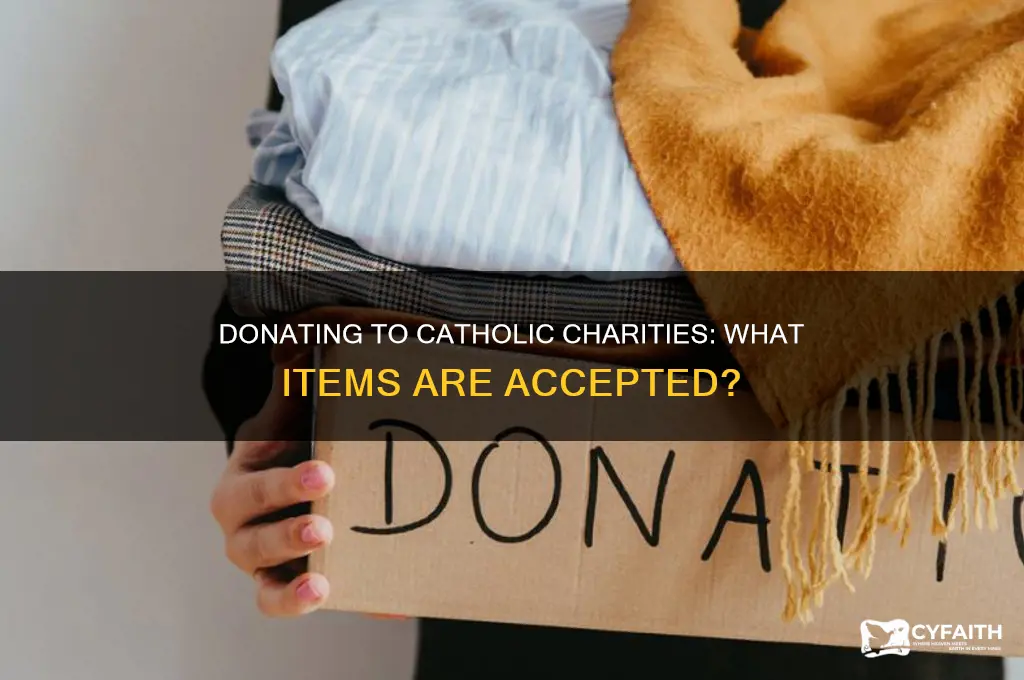 what items does catholic charities accept