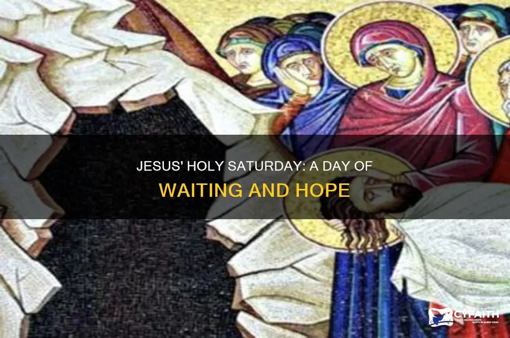 what jesus did on holy saturday catholic