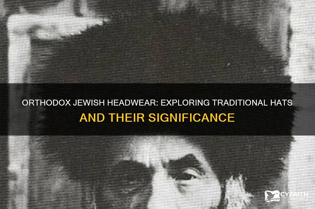 what kind of hats can orthodox jews wear