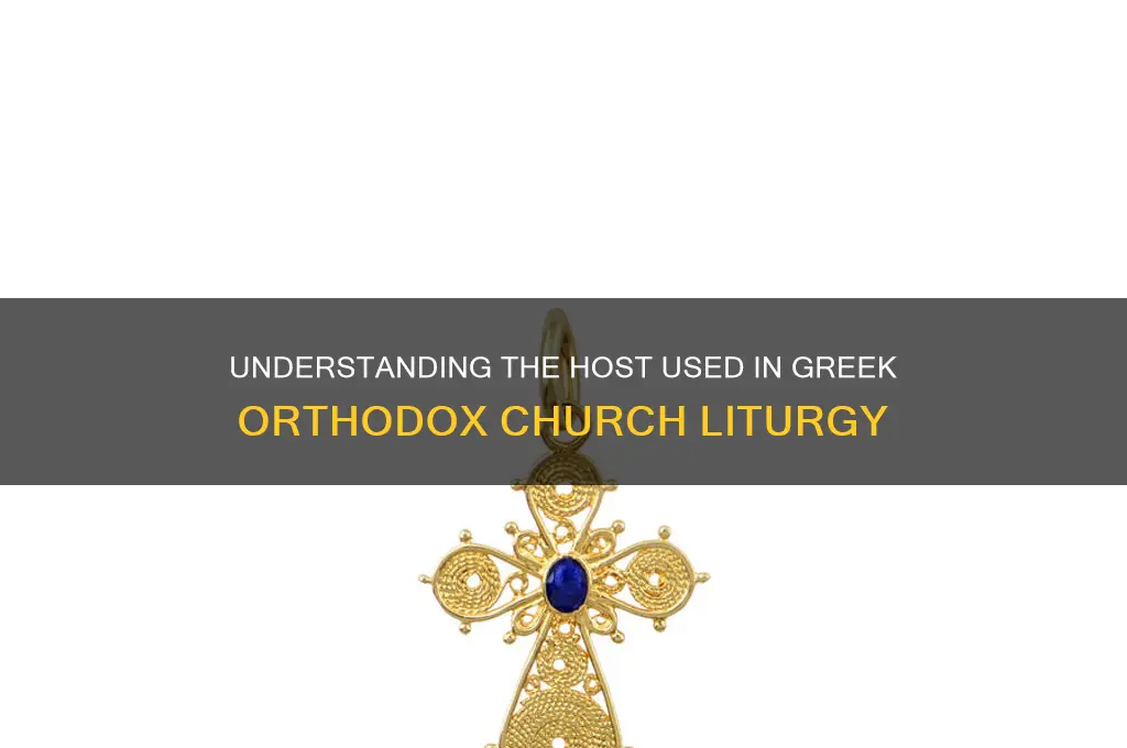 what kind of host does greek orthodox church use