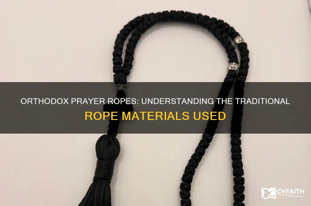 what kind of rope do orthodox prayer ropes use