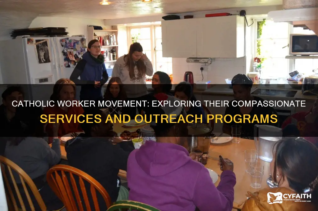 what kind of services does the catholic worker movement offer