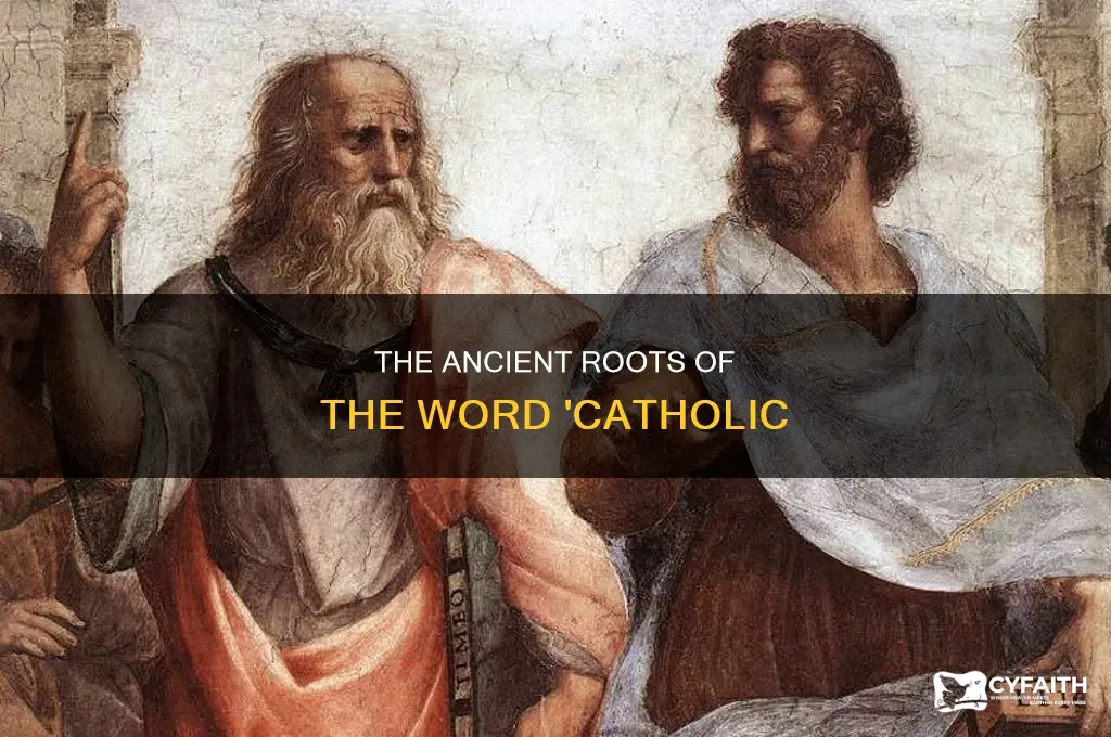 what language did the word catholic originate