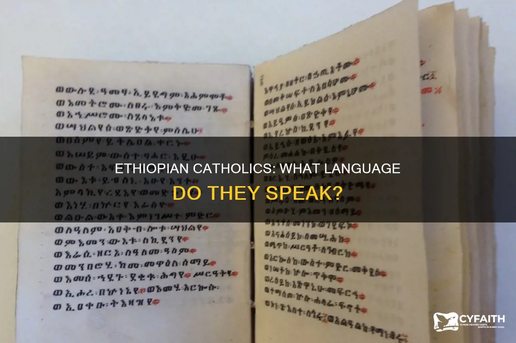 what language do catholics in ethiopia speak