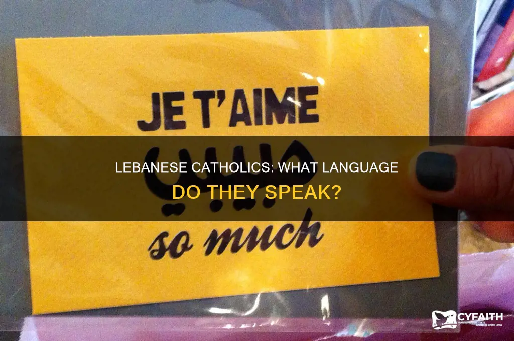 what language do lebanon catholics speak