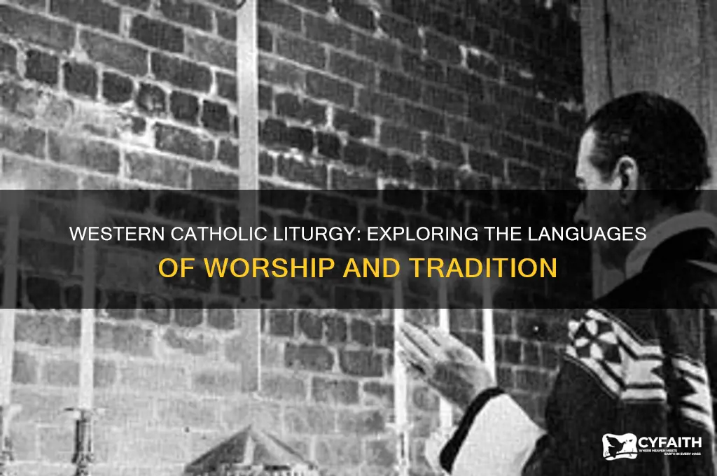 what language do western catholics speak during the liturgy