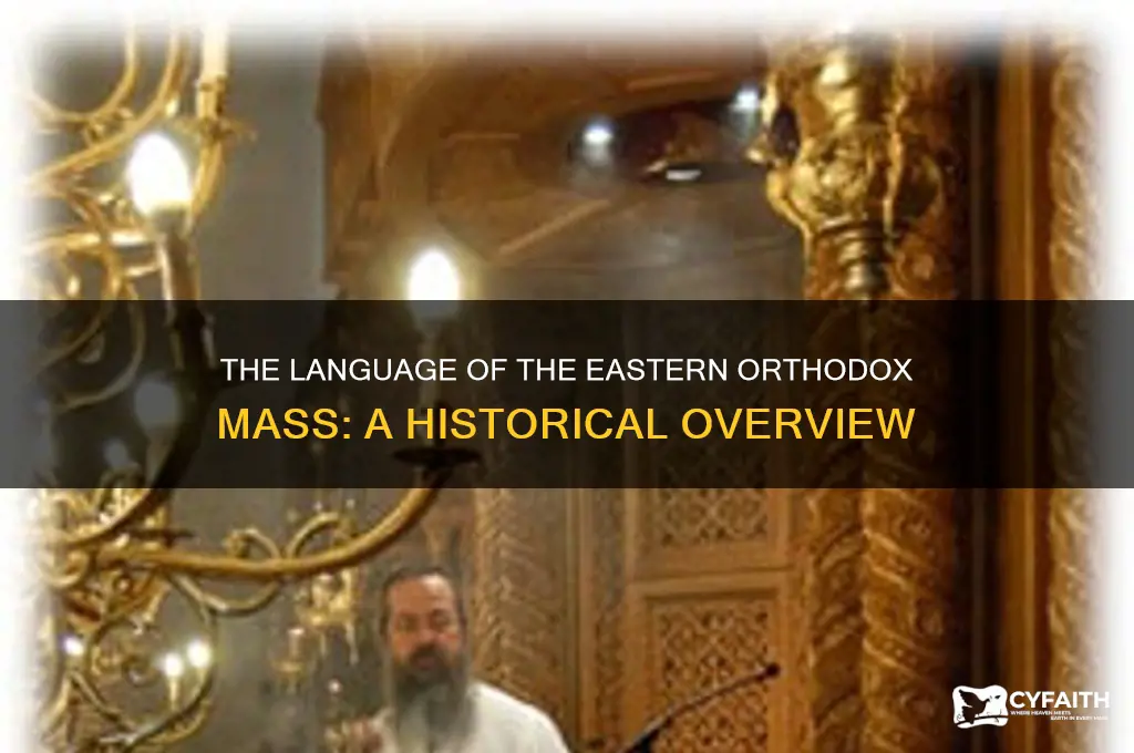 what language is the eastern orthodox mass in