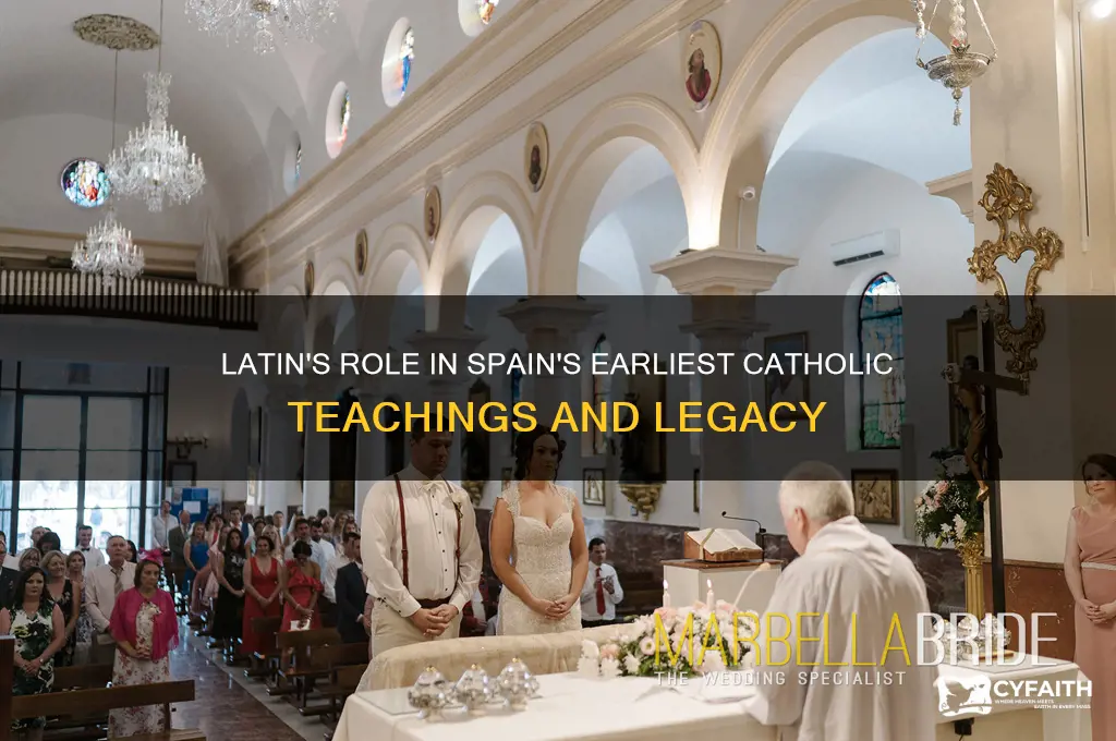what language yielded the first catholic teachings in spain