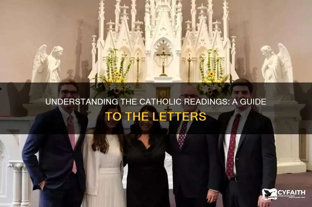 what letter are we in for catholic readings