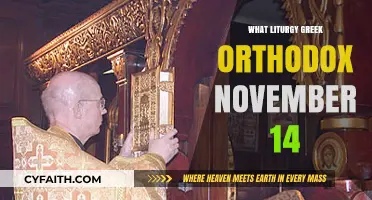Greek Orthodox Liturgy for November 14: Traditions and Significance Explained