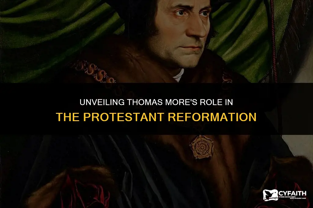 what made thomas more responsible for the protestant reformation