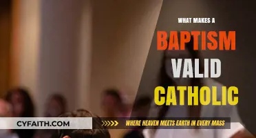 Baptism Validity: Catholic Requirements and Rituals Explained
