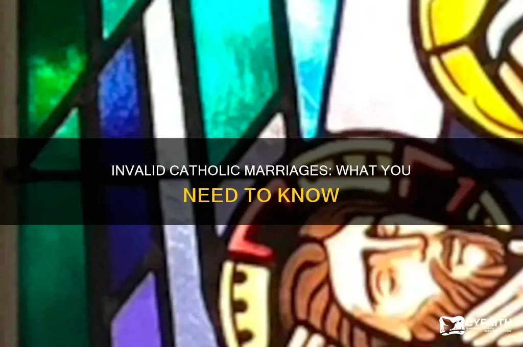 what makes a catholic marriage invalid