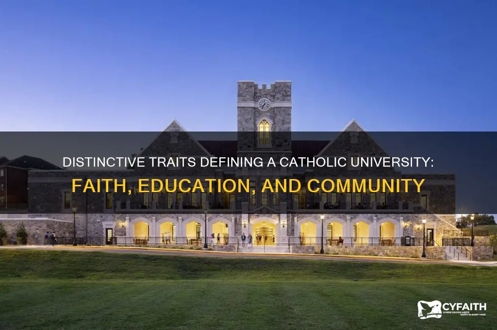 what makes a catholic university