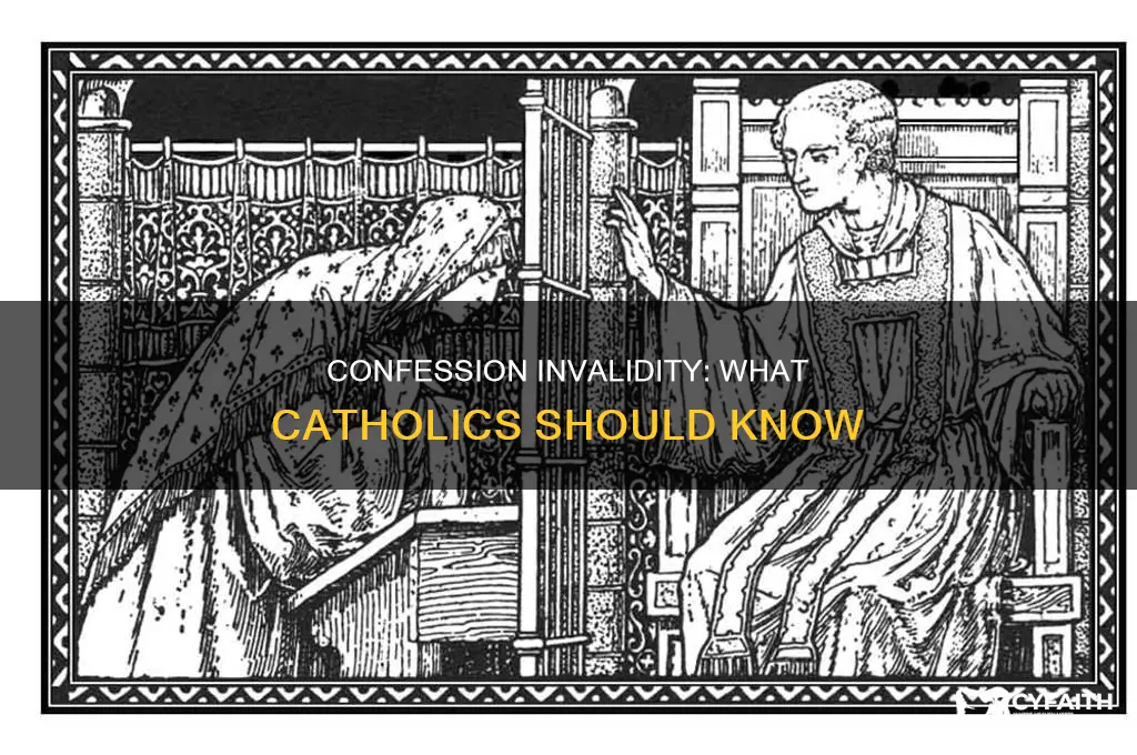 what makes a confession invalid catholic