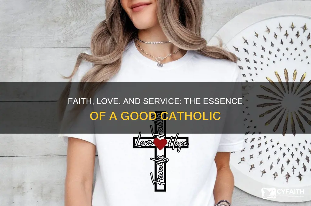 what makes a good catholic