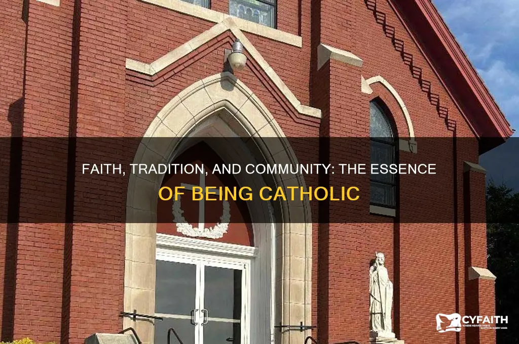 what makes you catholic