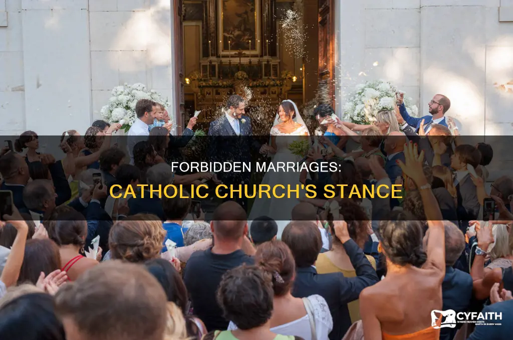 what marriage is forbidden from catholic