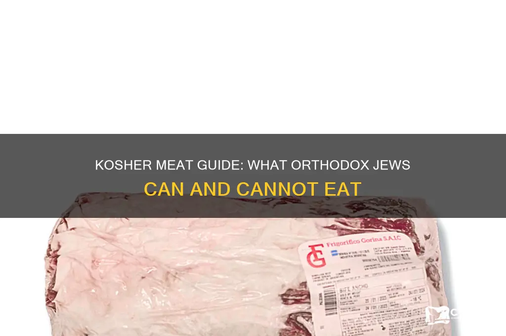 what meat can orthodox jews consume
