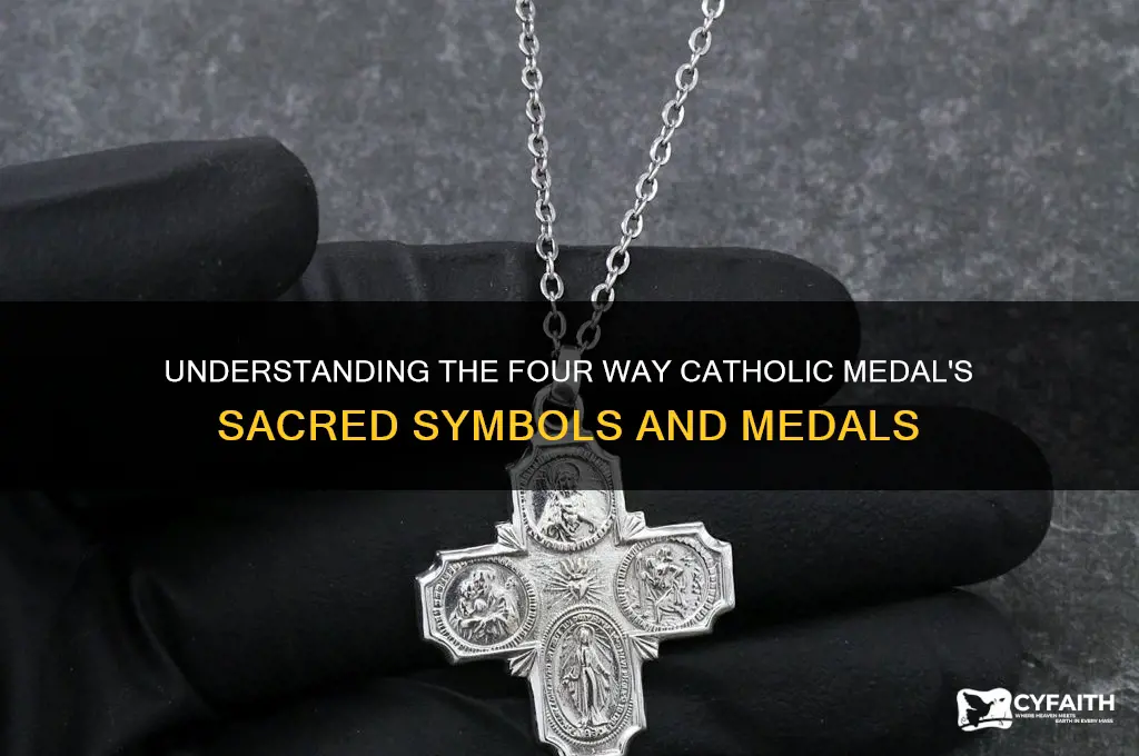 what medals are on the four way catholic medal
