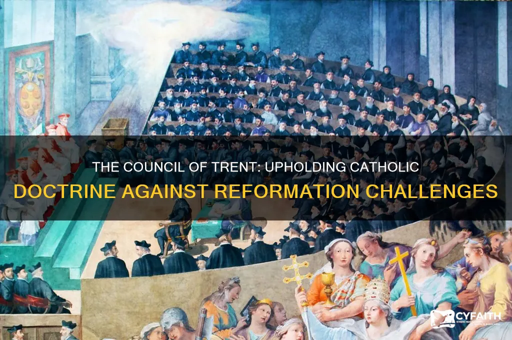 what meeting reaffirmed traditional catholic beliefs against the reformation