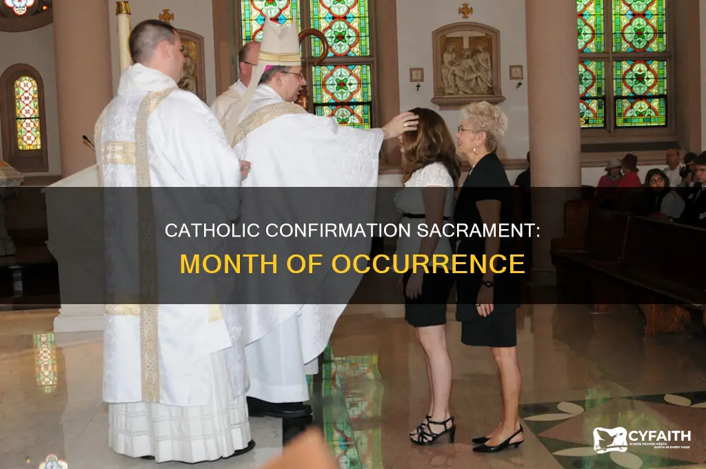 what month does catholic confirmation sacrament take place