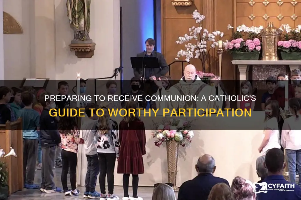 what must i does to take communion at a catholic