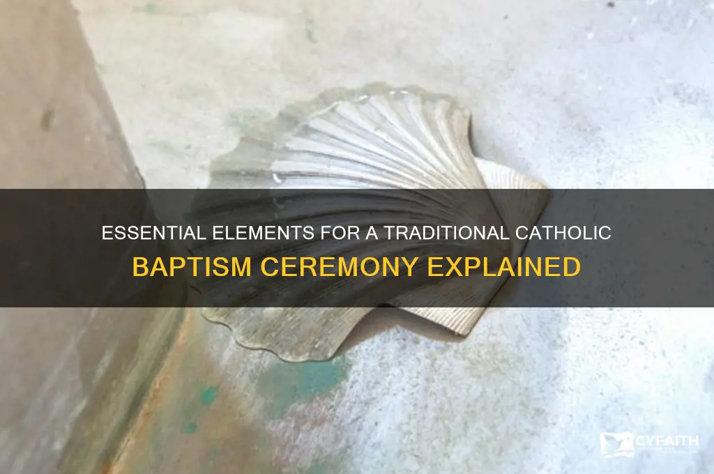 what needs to be presented at a catholic baptism ceremony