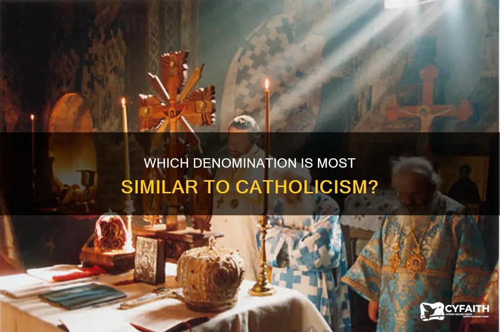 what non-catholic denomination is closest to catholic