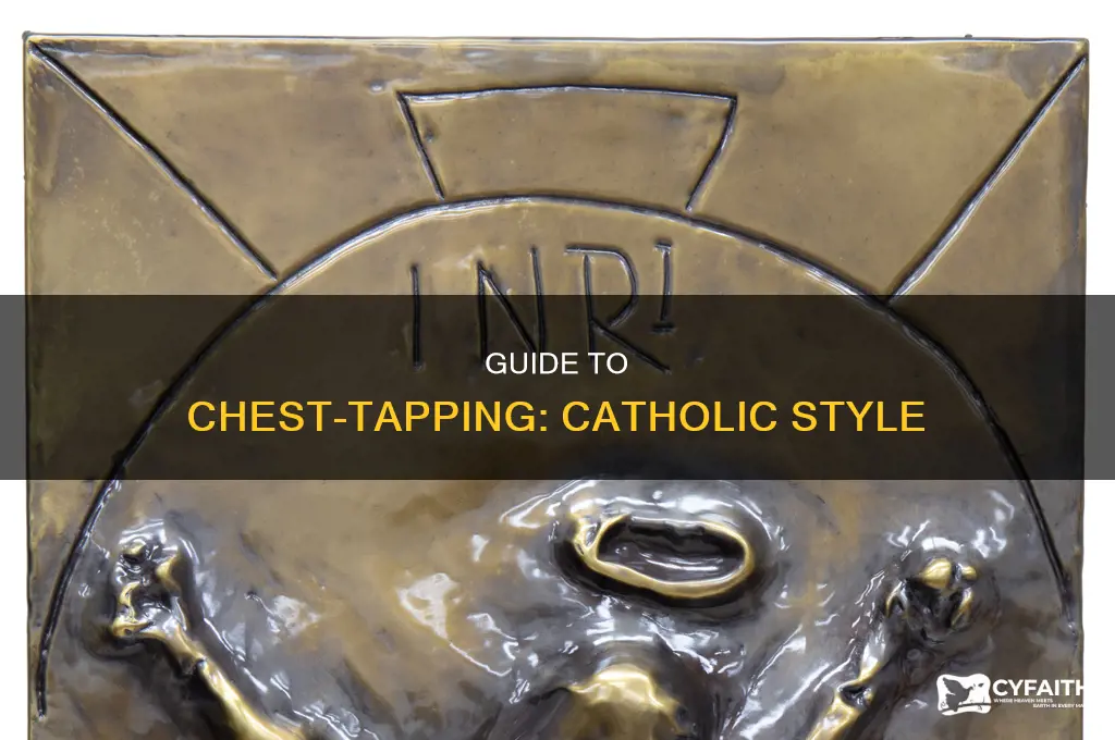 what order do catholics tap their chest