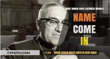 Middle Name Order in Catholic Tradition