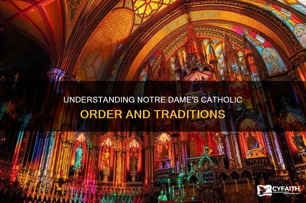what order of catholic is notre dame