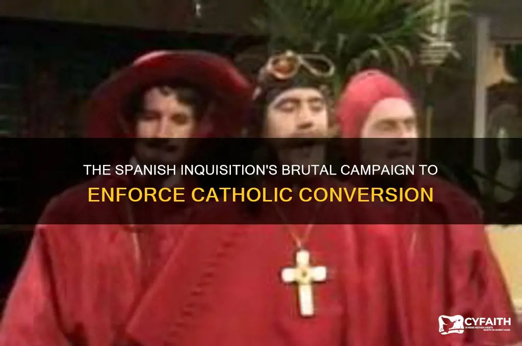 what organization forced jews and non catholics to catholism