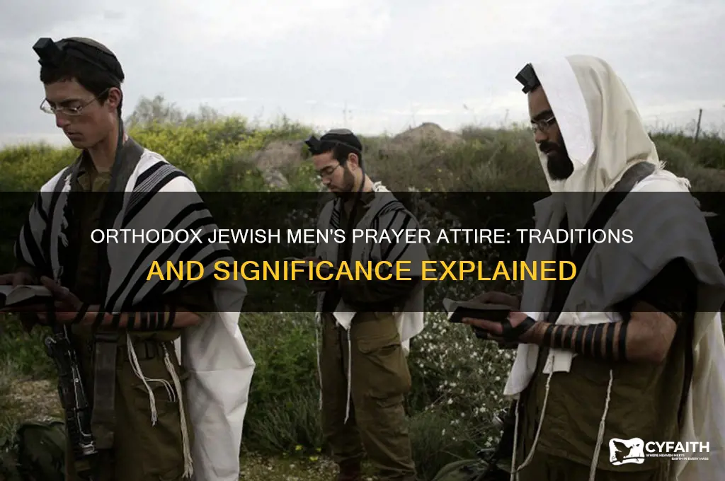what orthodox jewish men wear for prayer